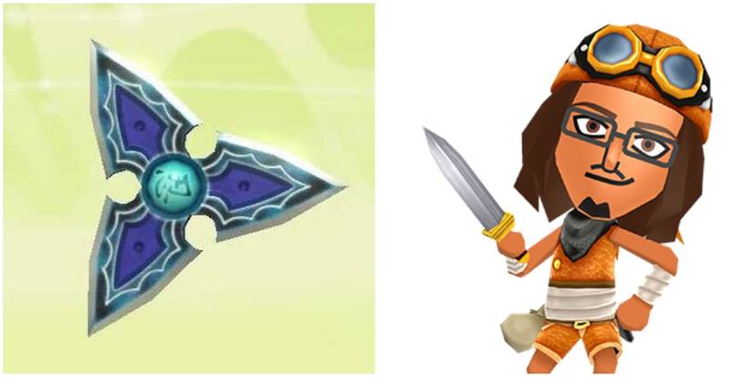 Thief Ninja Star Miitopia Weapons
