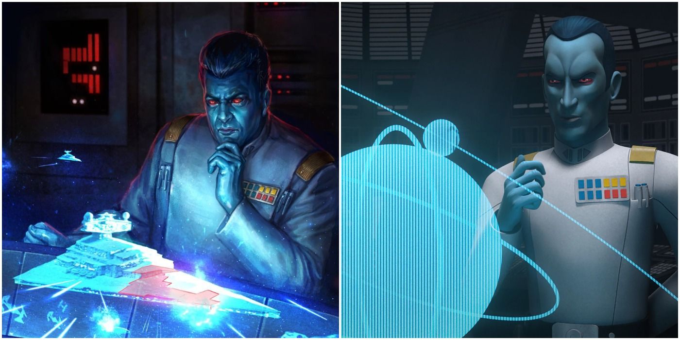 Thrawn in Star Wars: Heir to the Empire and Rebels