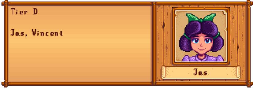 Tier D Villagers - Stardew Valley