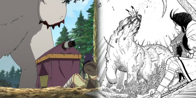 To Your Eternity - Comparing The Angle Of Parona Seeing Oniguma In The Manga And ANime