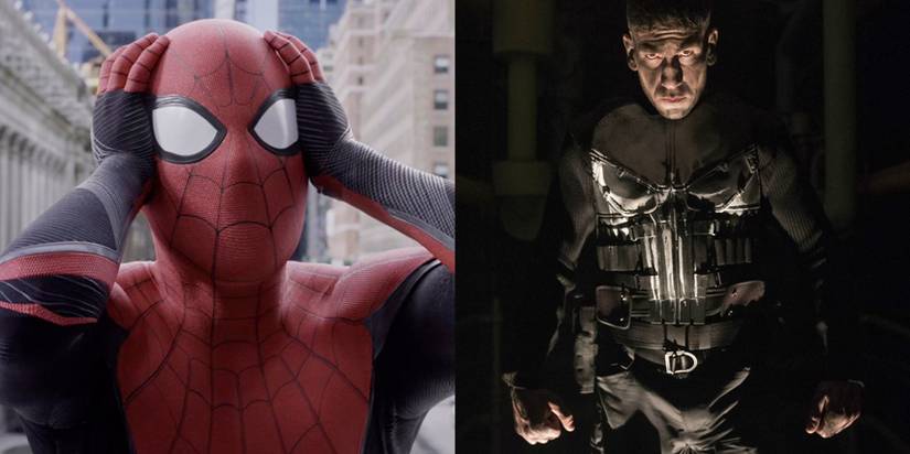 Tom Holland as Spider-Man and Jon Bernthal as the Punisher