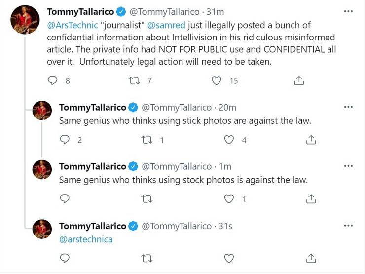 Tommy Tallarico Amico tweets