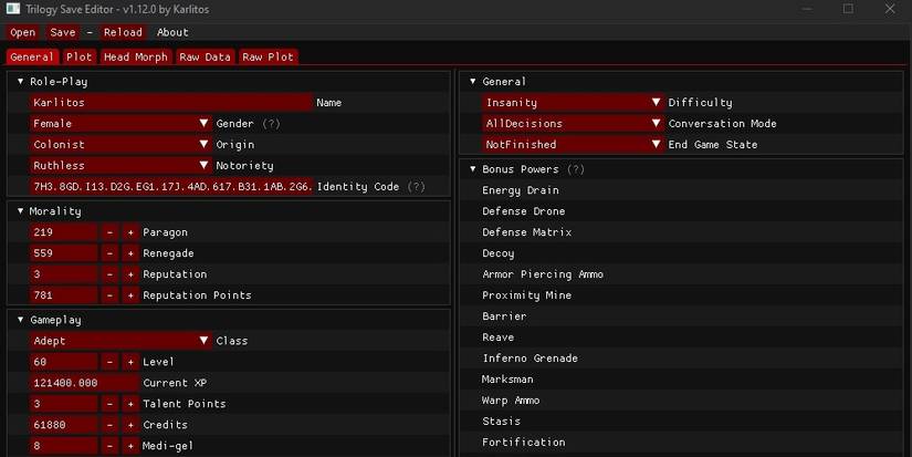 Trilogy Save Editor Mod For Mass Effect Legendary Edition