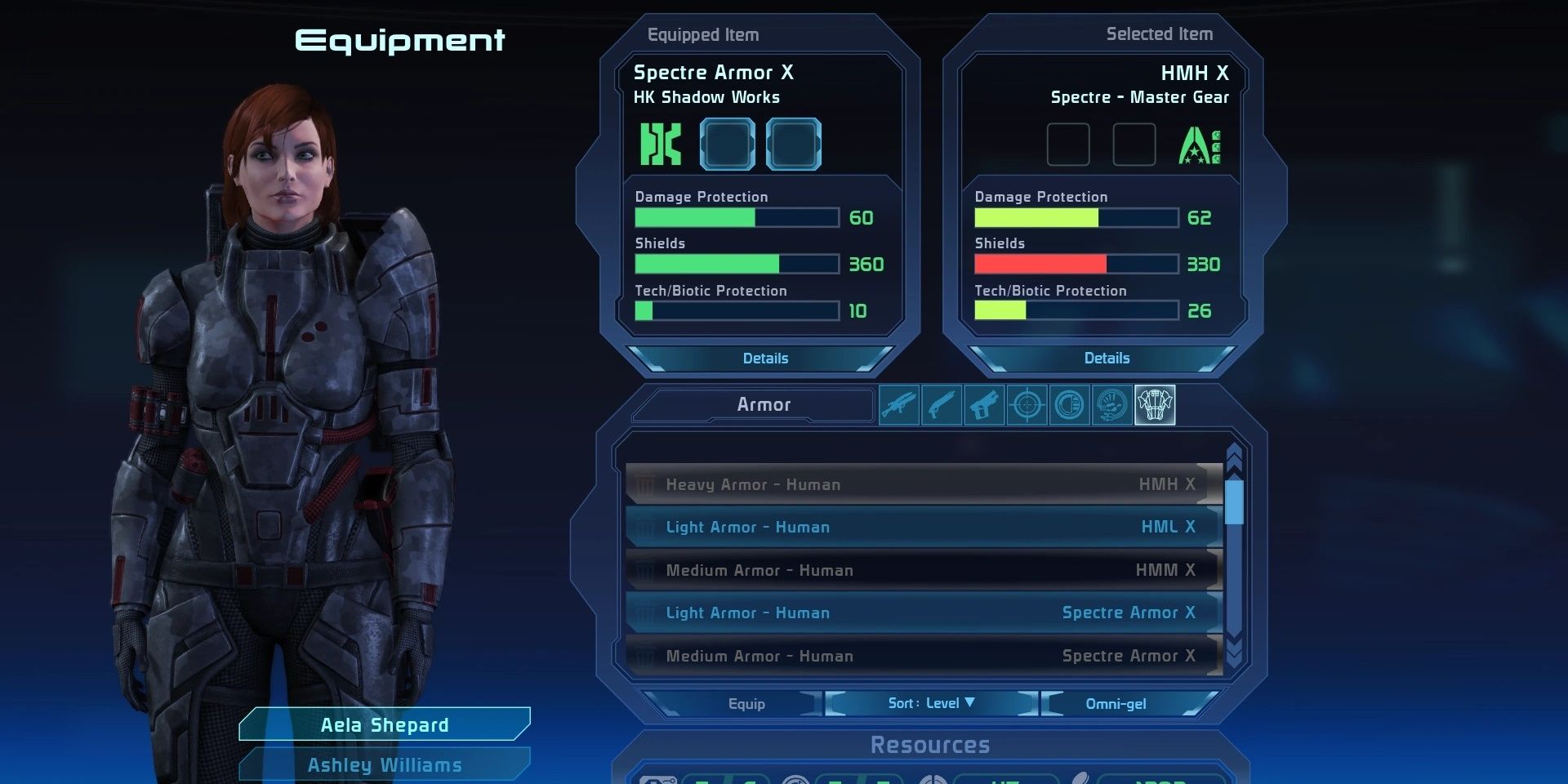 Shepard Wearing Locked Armor From Mass Effect 1