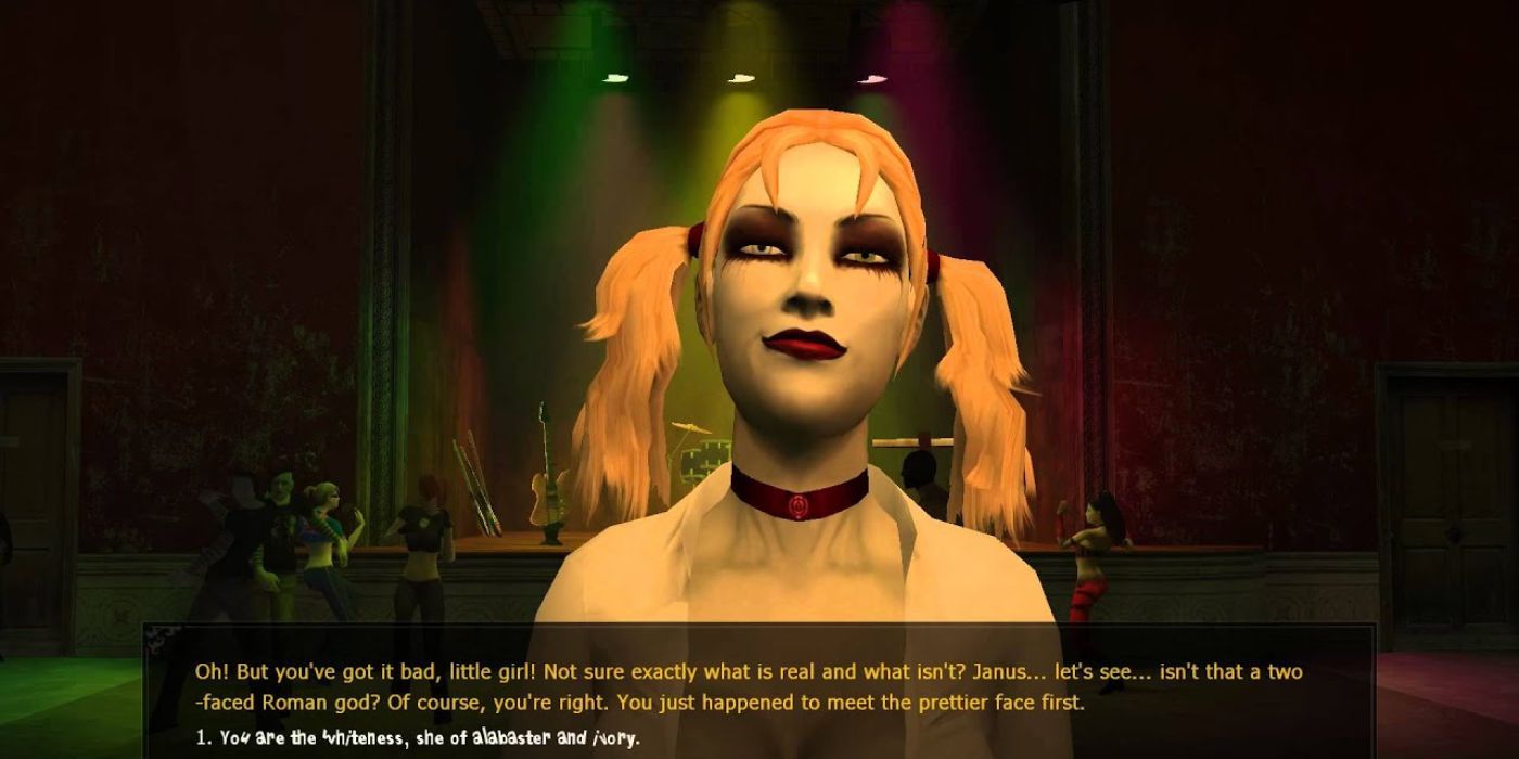 Vampire the Masquerade Bloodlines Dialogue with Girl