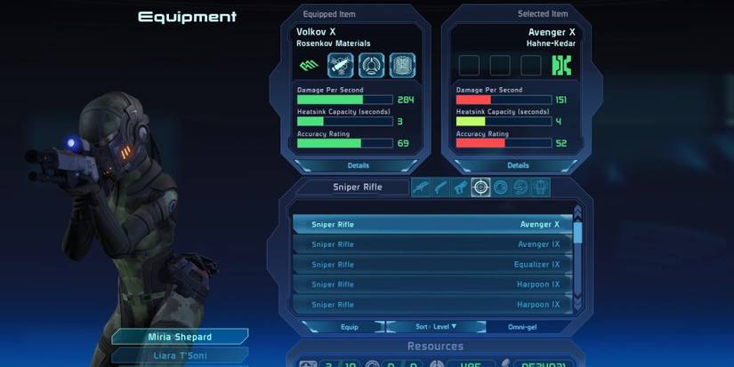 Volkov X Sniper Rifle From Mass Effect Legendary Edition