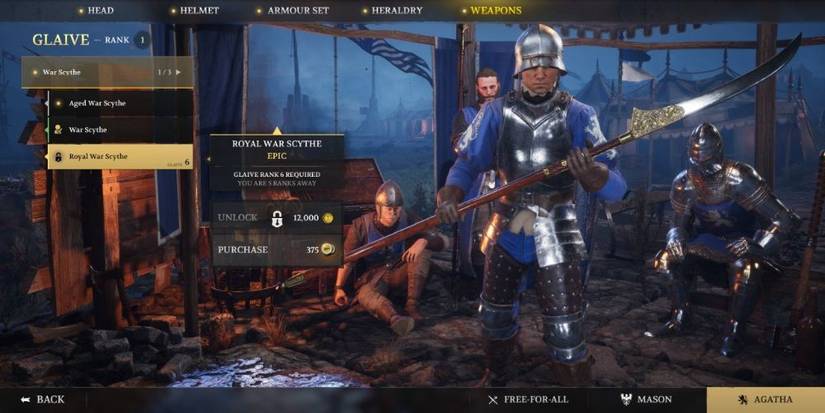 War Glaive Chivalry 2 Vanguard Weapons