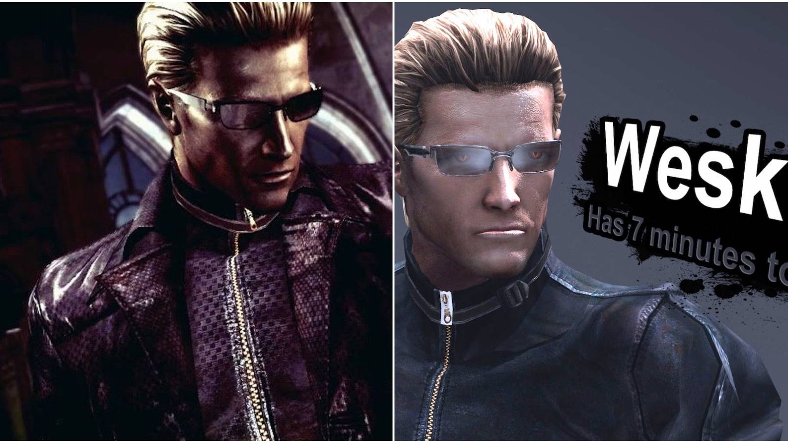 Wesker RE split image