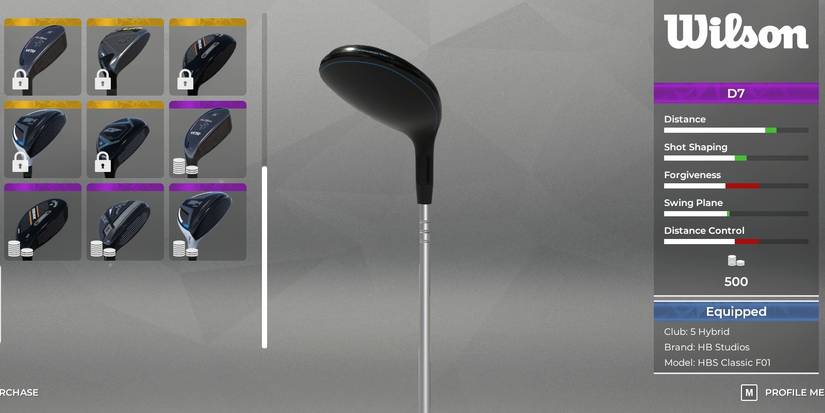 Wilson D7 5-Hybrid From PGA Tour 2K21
