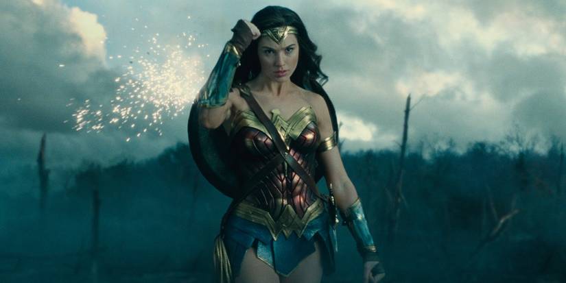 Wonder Woman walking across No Man's Land