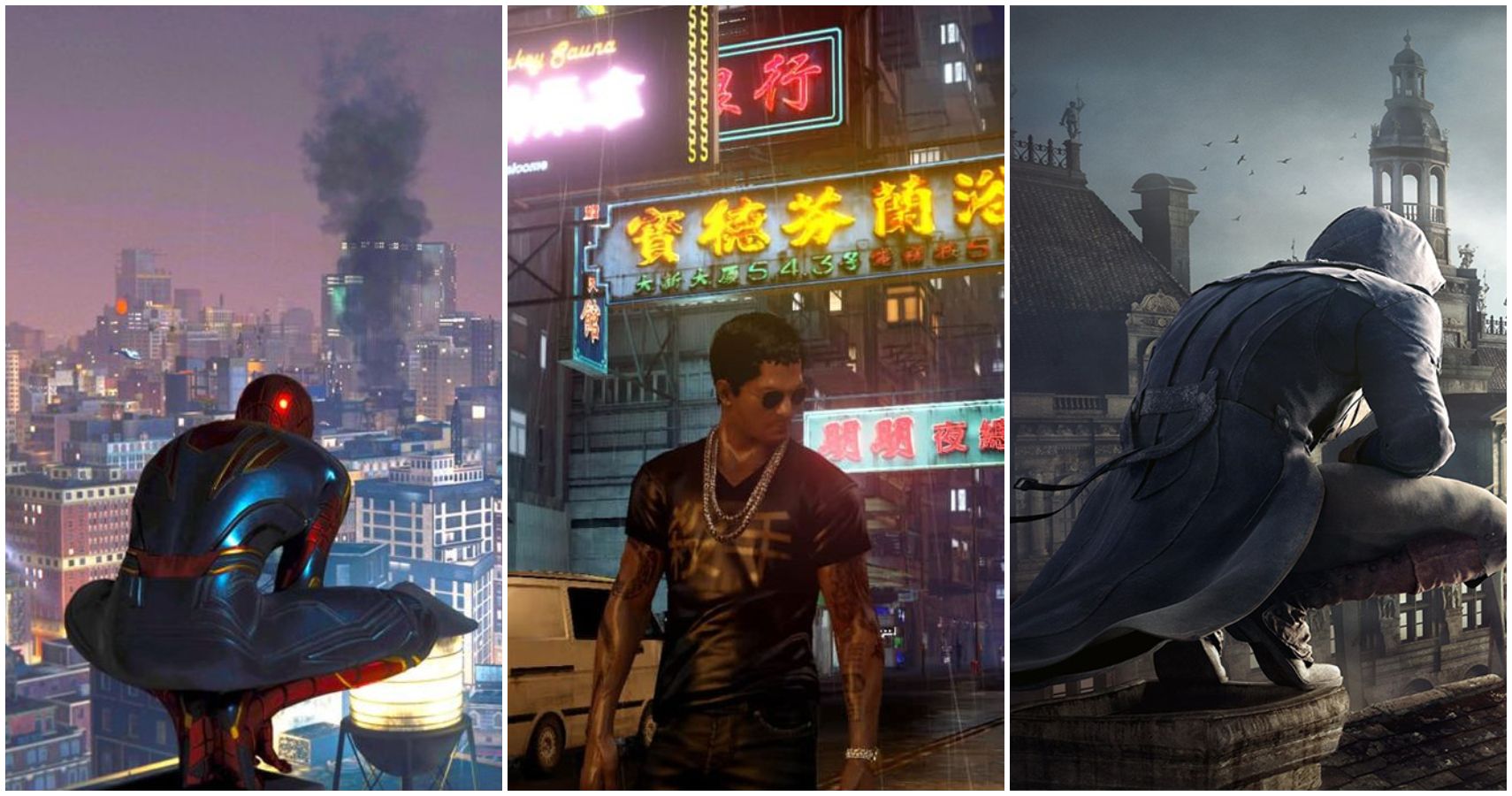 Spider-Man, Sleeping Dogs, and Assassin's Creed Unity
