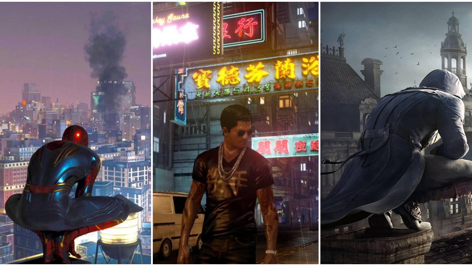Spider-Man, Sleeping Dogs, and Assassin's Creed Unity