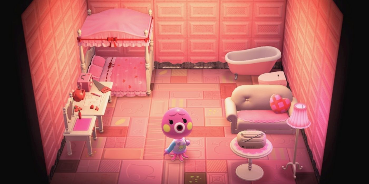pink octopus villager's pink house