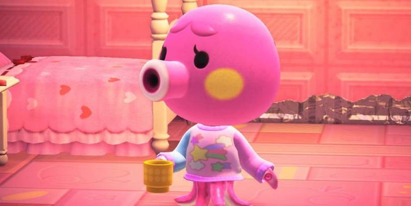 pink octopus villager