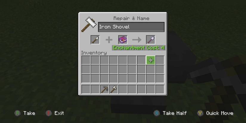 anvil enchanting in Minecraft
