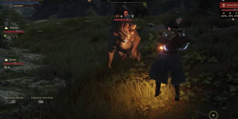 Greedfall, fighting a monster