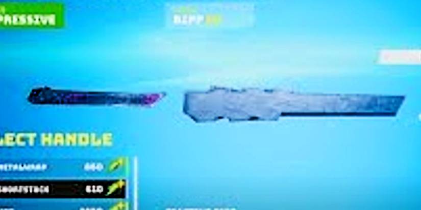 long metal blade two-handed slash weapon.