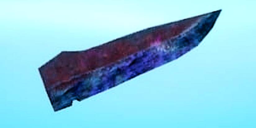 simple knife blade of a one-handed slash weapon.