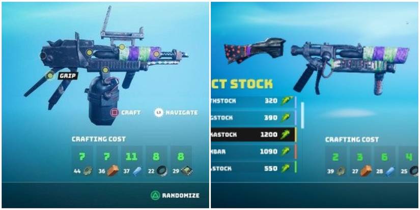 two medium tier shotgun bases with identical base stats.
