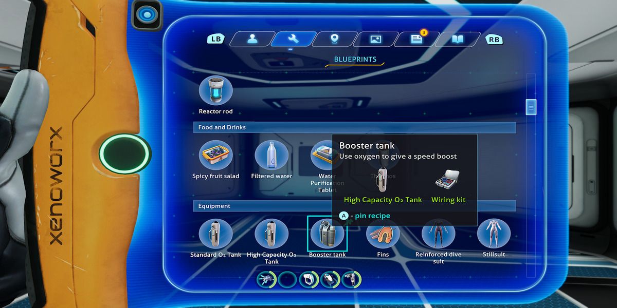 Subnautica Below Zero Booster Tank details