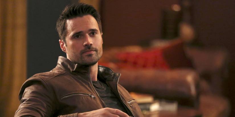 brett dalton as assigned guard in agents of shield