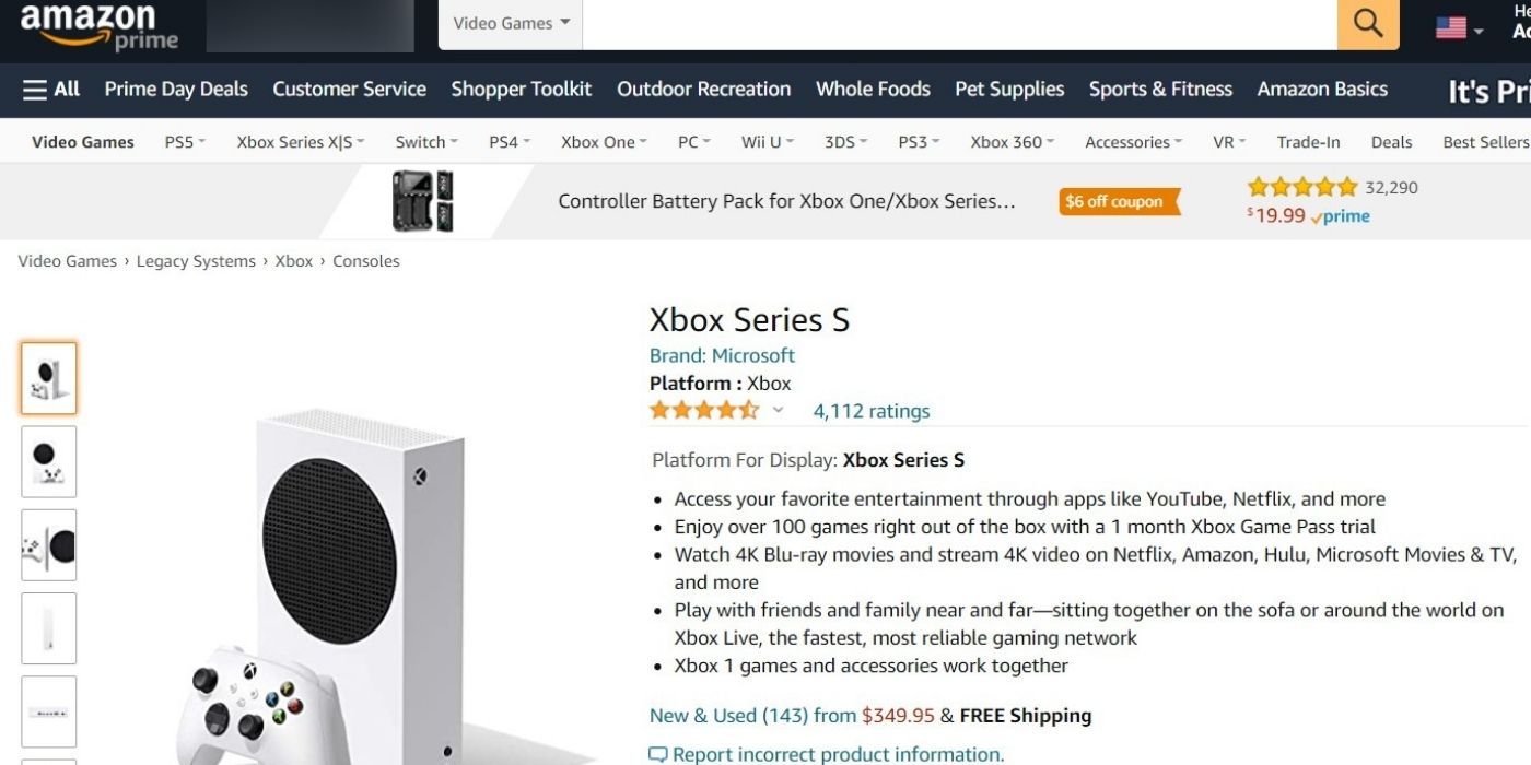 Amazon has Xbox Series S in stock