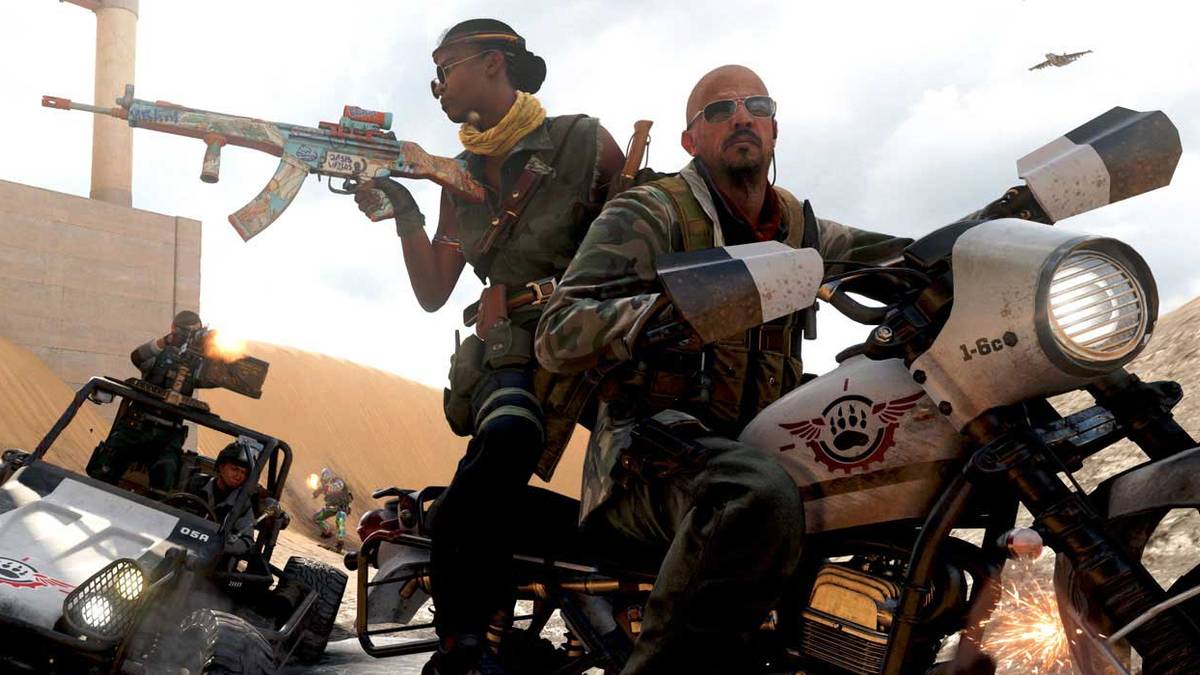 call of duty motorcycle chase