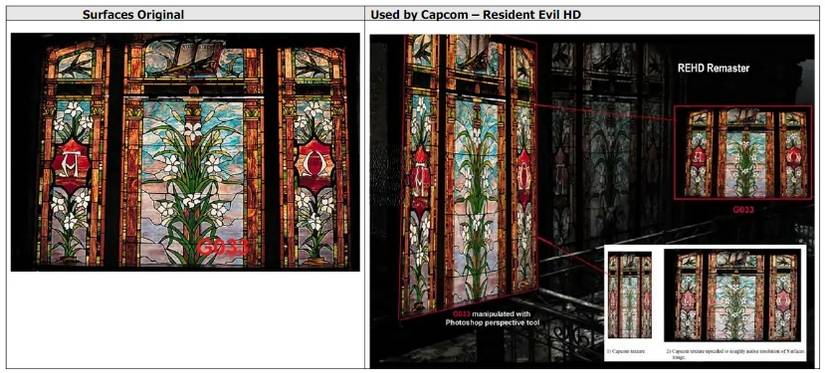 resident evil hd stained glass window