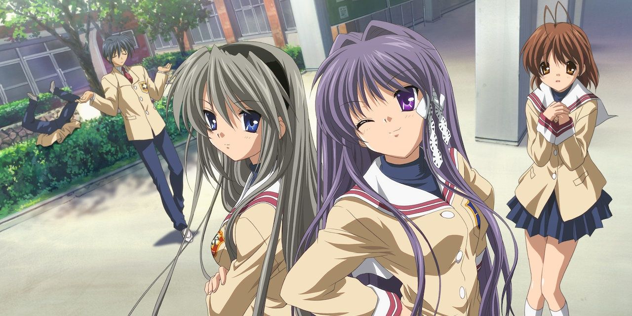 clannad anime tomoyo tomoya kyou nagisa school