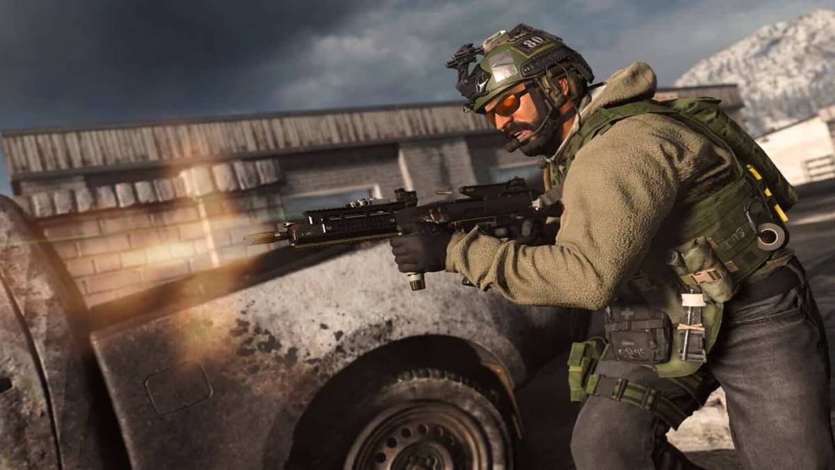 cod warzone player shooting by truck