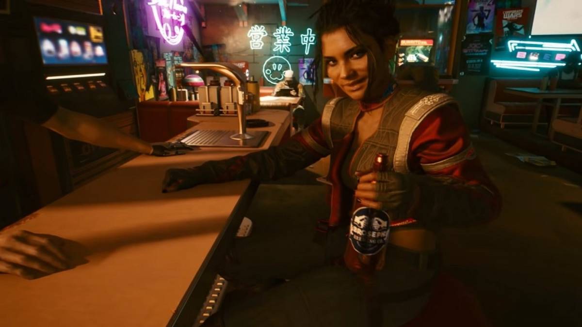 cyberpunk 2077 panam in bar