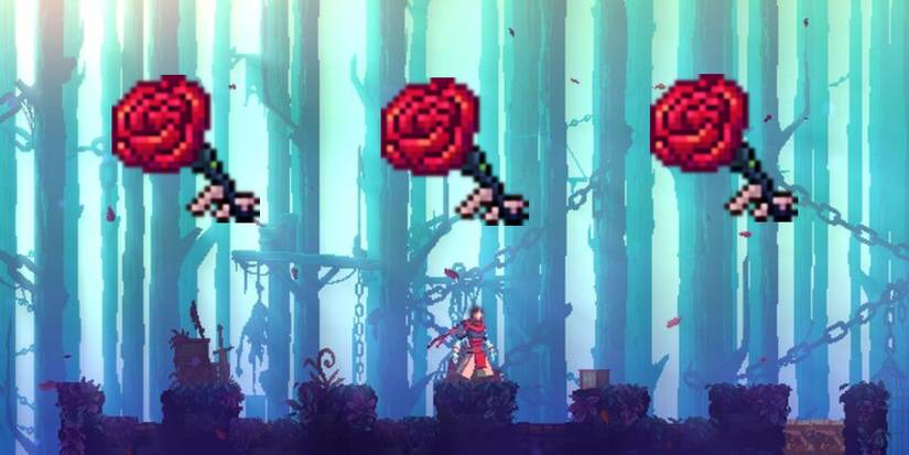 player in the promenade of the condemned with 3 rose-like keys.