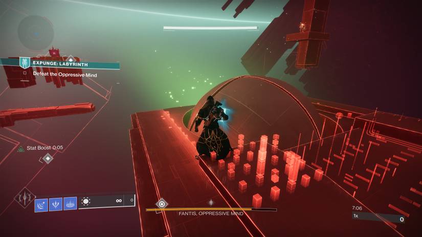 expunge labyrinth guardian holding data spike near gravity cannon