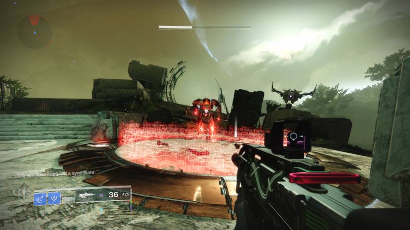 vault of glass raid waking ruins area vex praetorian sync plate