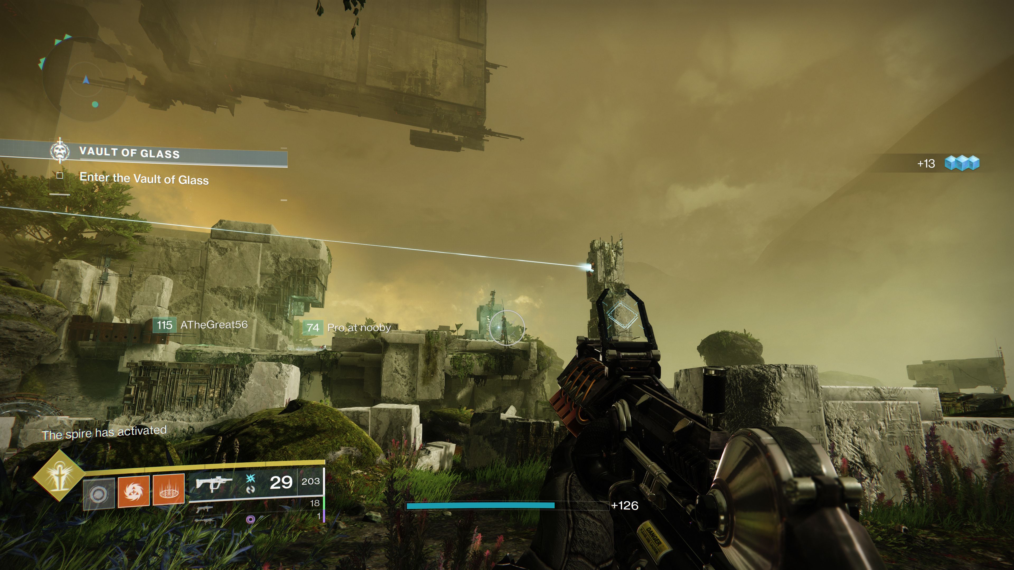 vault of glass raid waking ruins area full formed spire