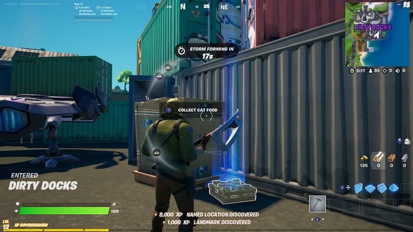 dirty docks fortnite cat food