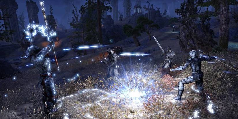 Various players in combat in The Elder Scrolls Online
