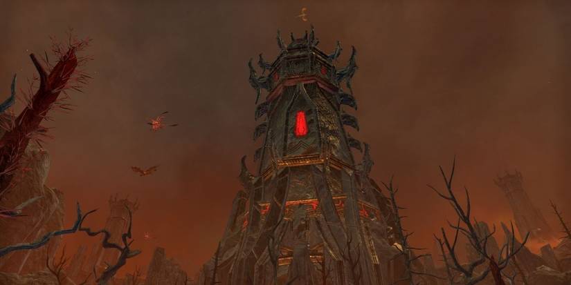 hellish looking tower