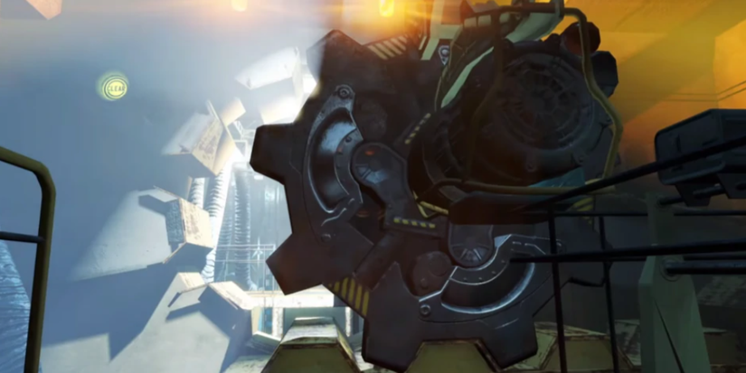 the vault 111 door opening seen from the inside.