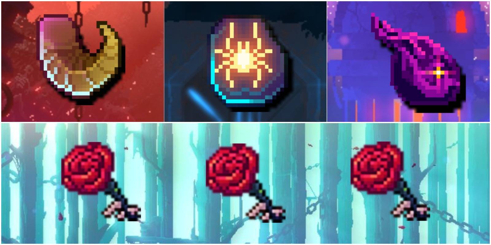 3 runes and the 3 gardener's keys.