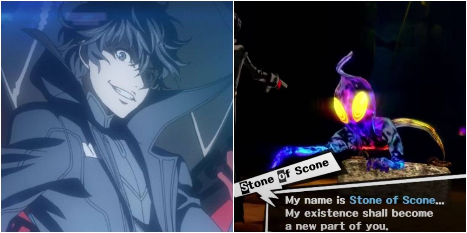 joker and stone of scone about to be captured.