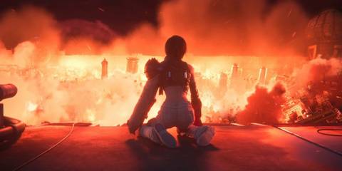 final fantasy 7 remake intergrade sector 7 plate collapse