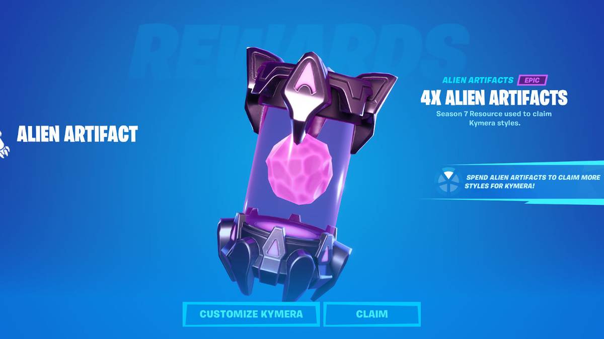 fortnite alien artifact