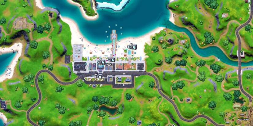 fortnite boombox believer beach location