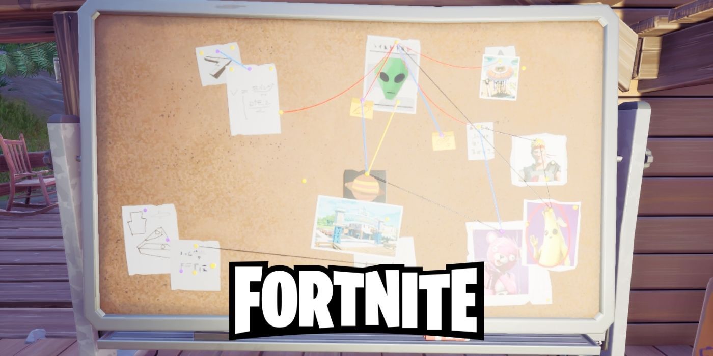 Fortnite Interact with Bunker Jonesys Conspiracy Board Location
