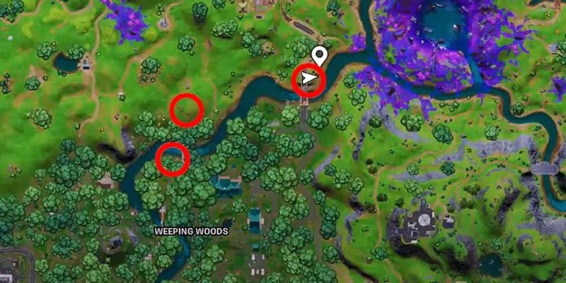 fortnite interact with a dead drop in weeping woods