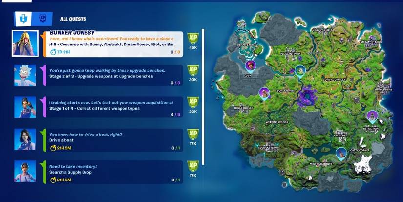 fortnite season 7 week 1 quest location
