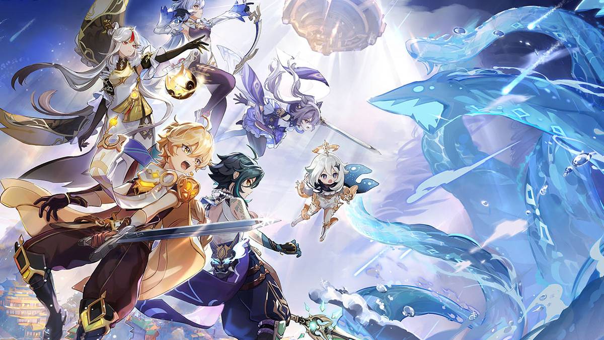 genshin impact characters wallpaper dragon miHoYo