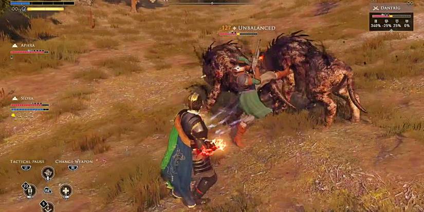 player with fury active in combat.