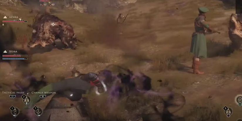 player using shadow burst on enemies.